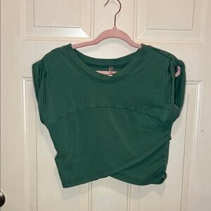 Free people movement active crop top-Green Women's Top